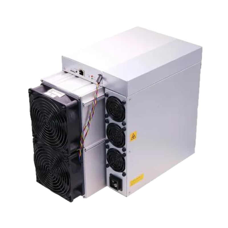 Authentic Bitmain Antminer S21 with two large front fans, three power-supply fans and single power inlet