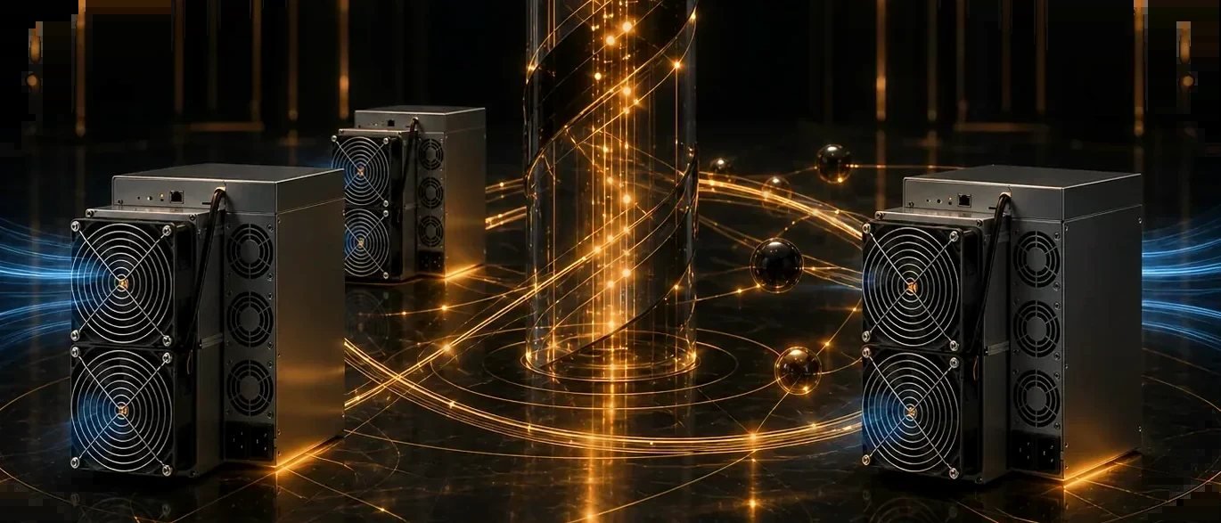 Two Antminer machines under one control layer